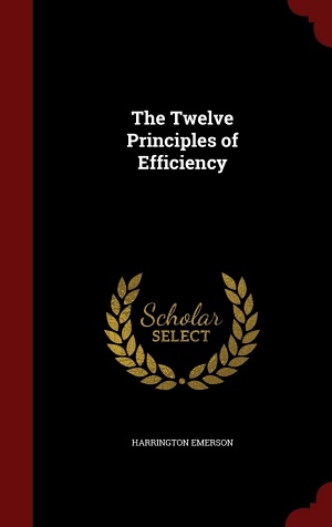 Twelve Principles of Efficiency by Harrington Emerson Cover